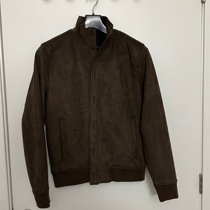 Brand New Vegan Suede Bomber medium